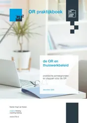 Omslag van OR praktijkboek thuiswerkbeleid