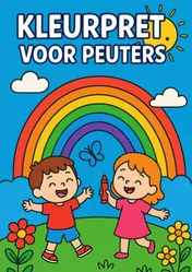 Omslag van kleurpret voor peuters