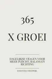 Omslag van 365 x groei