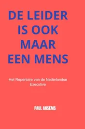 Omslag van De Leider is ook maar een Mens