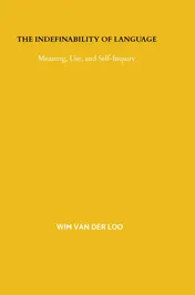 Omslag van The Indefinability of Language