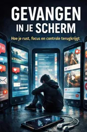 Omslag van Gevangen in je scherm