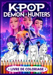 Omslag van Livre De Coloriage K pop Demon Hunters