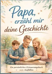 Omslag van Papa, erzähl mir deine Geschichte – Persönliches Erinnerungsbuch für Väter zum Ausfüllen