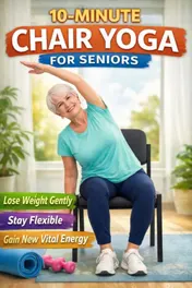 Omslag van 10 minute Chair Yoga for Seniors