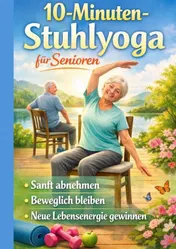 Omslag van 10-Minuten-Stuhlyoga für Senioren Sanft abnehmen, beweglich bleiben und neue Lebensenergie gewinnen-Geschenk für ältere Menschen