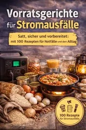 Omslag van Vorratsgerichte für Stromausfälle :Satt, sicher und vorbereitet mit 100 Rezepten für Notfälle und den Alltag