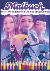 Omslag van Kpop Demon Hunters Malbuch