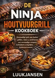 Omslag van DE NINJA HOUTVUURGRILL KOOKBOEK