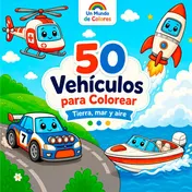 Omslag van 50 Vehículos para Colorear
