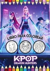 Omslag van Libro para colorear Artistas del Futuro K-P0P