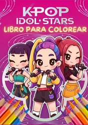 Omslag van Libro para colorear Chicas Fantásticas Kpop