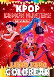 Omslag van Libro para colorear Estrellas de Fantasía Urbana K-POP