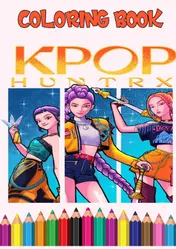Omslag van K-Pop Demon Hunters Coloring Book