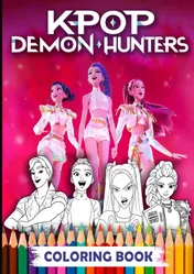 Omslag van K-Pop Demon Hunters Coloring Book