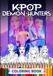 Omslag van K-pop Demon Hunters Coloring Book
