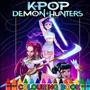 Omslag van K-Pop Demon Hunters Coloring Book