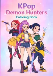 Omslag van KPop Demon Hunters Coloring Book