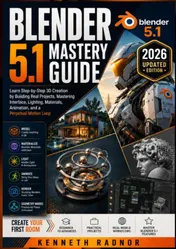 Omslag van Blender 5.1 Mastery Guide
