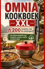 Omslag van Omnia Kookboek XXL 200 recepten voor de campingoven: Het ultieme kookboek voor kamperen, campers, vanlife en buiten koken