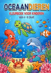 Omslag van Kleurboek voor Kinderen van 4-8 jaar - Oceaandieren