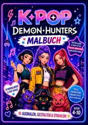 Omslag van KPop Demon Hunters Malbuch für Mädchen