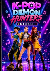 Omslag van K Pop Demon Hunters Malbuch