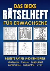 Omslag van Das dicke Rätselheft für Erwachsene: