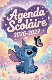 Omslag van Agenda Scolaire 2026 2027 Stitch