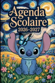Omslag van Agenda Scolaire 2026 2027 Stitch