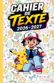 Omslag van Cahier de Texte Pokémon 2026-2027