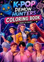 Omslag van Kpop Demon Hunters COLORING BOOK