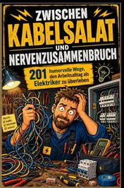 Omslag van Zwischen Kabelsalat und Nervenzusammenbruch: 201 humorvolle Wege, den Arbeitsalltag als Elektriker zu überleben