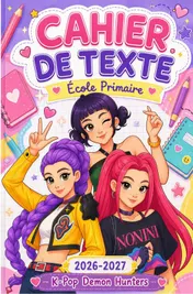 Omslag van Cahier de Texte 2026-2027 HUNTR/X – KPop Demon Hunters