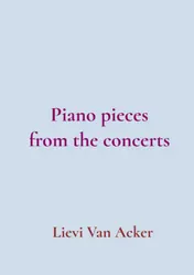 Omslag van Piano pieces from the concerts