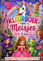 Omslag van Kleurboek voor meisjes van 4 tot 8 jaar