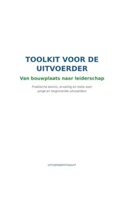 Omslag van Toolkit voor de beginnende uitvoerder