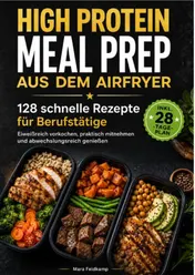 Omslag van HIGH PROTEIN MEAL PREP AUS DEM AIRFRYER