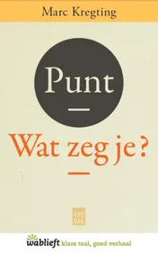 Omslag van Punt