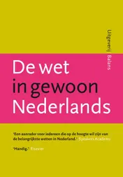 Omslag van De wet in gewoon Nederlands