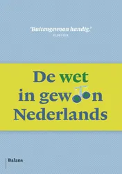 Omslag van De wet in gewoon Nederlands