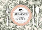 Omslag van 48 placemats floral engravings
