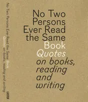 Omslag van No two persons ever read the same book