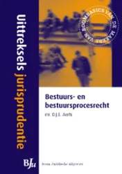 Omslag van Uittreksels Jurisprudentie Bestuurs- en bestuursprocesrecht
