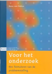 Omslag van Voor het onderzoek