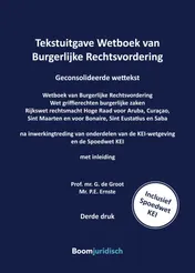 Omslag van Tekstuitgave Wetboek van Burgerlijke Rechtsvordering