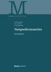Omslag van Vastgoedtransacties