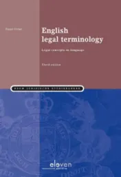 Omslag van English legal terminology