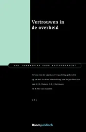 Omslag van Vertrouwen in de overheid