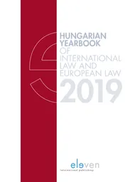 Omslag van Hungarian Yearbook of International Law and European Law 2019